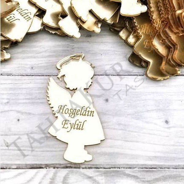 Pleksi ayna lazer kesim Kız Melek